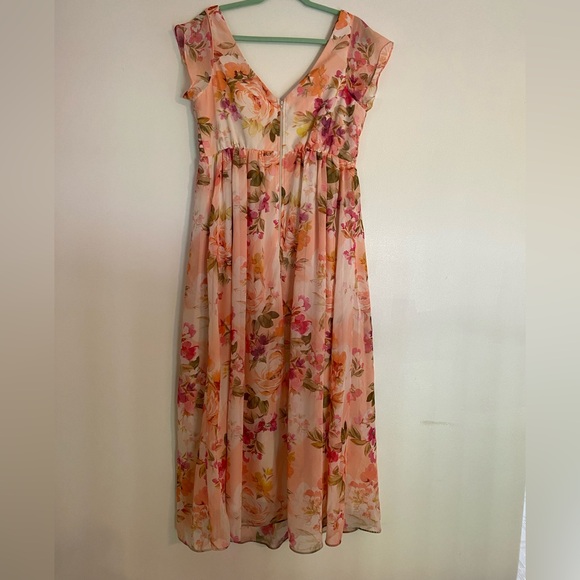 Birdy Grey Coral Sunset Peonies Bridesmaid/ Formal Dress - Picture 2 of 8